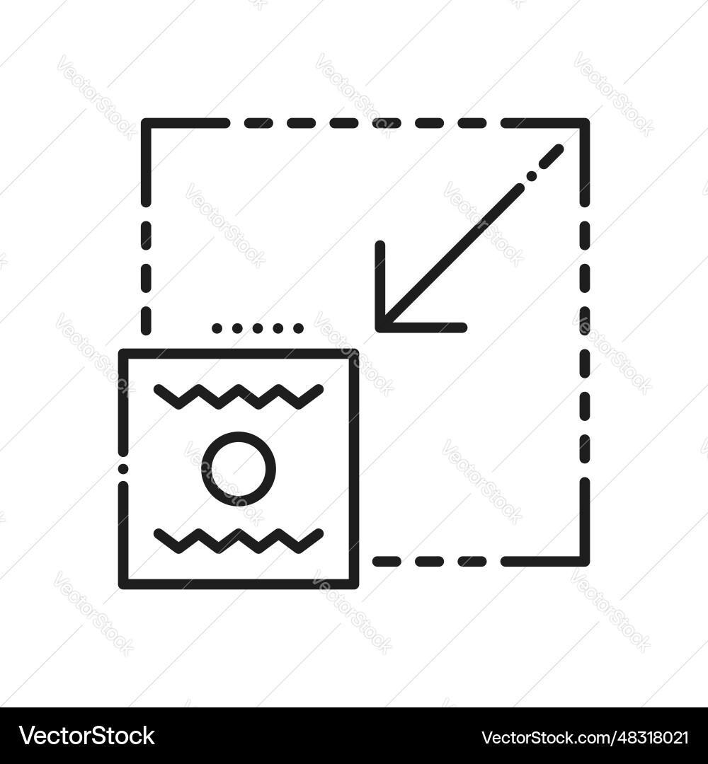 Skalierbarkeit Icon Größe und Skala reduzieren Erweiterung Skalierbarkeit Icon Größe und Skala reduzieren Erweiterung vektorbild