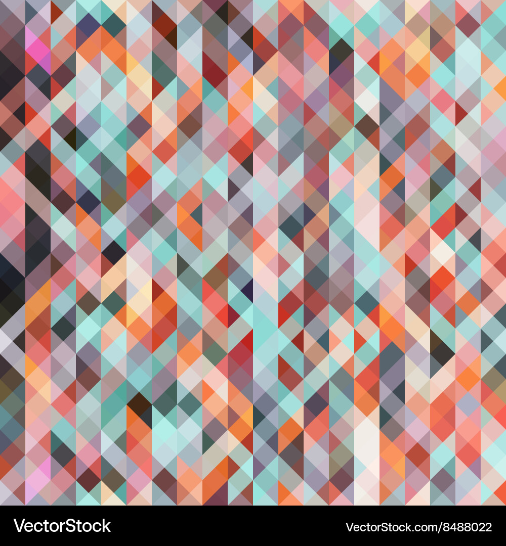 Abstract multicolored background of triangles vector image