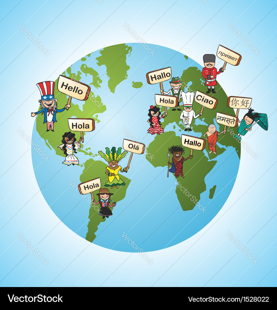 Language Translation Global Concepts vector image