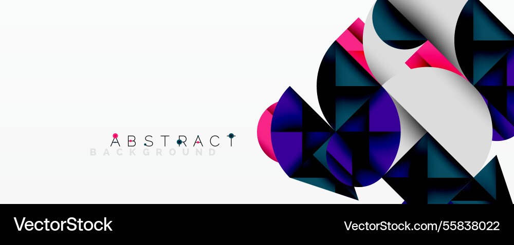 Modern abstract composition with layered circles Vector Image