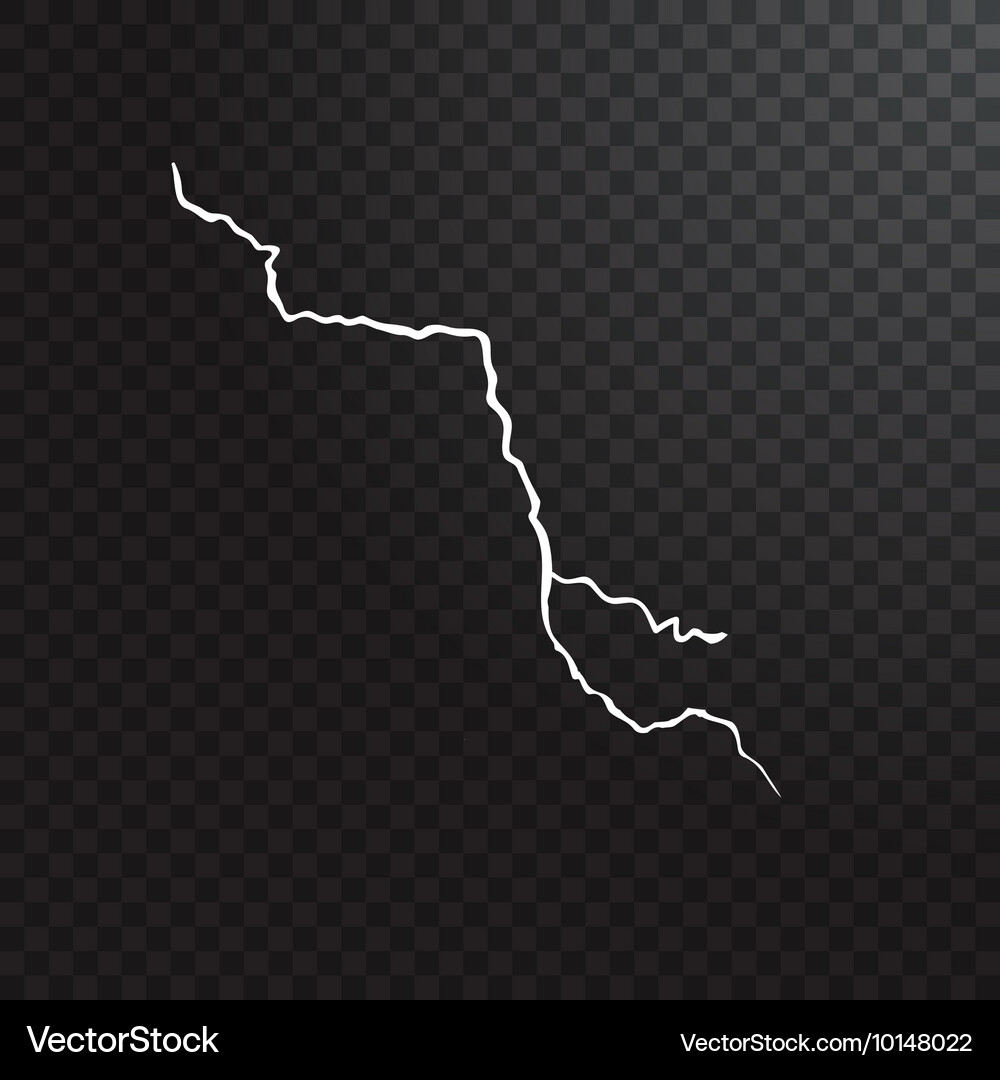 Thunderstorm realistic elements with colored Vector Image