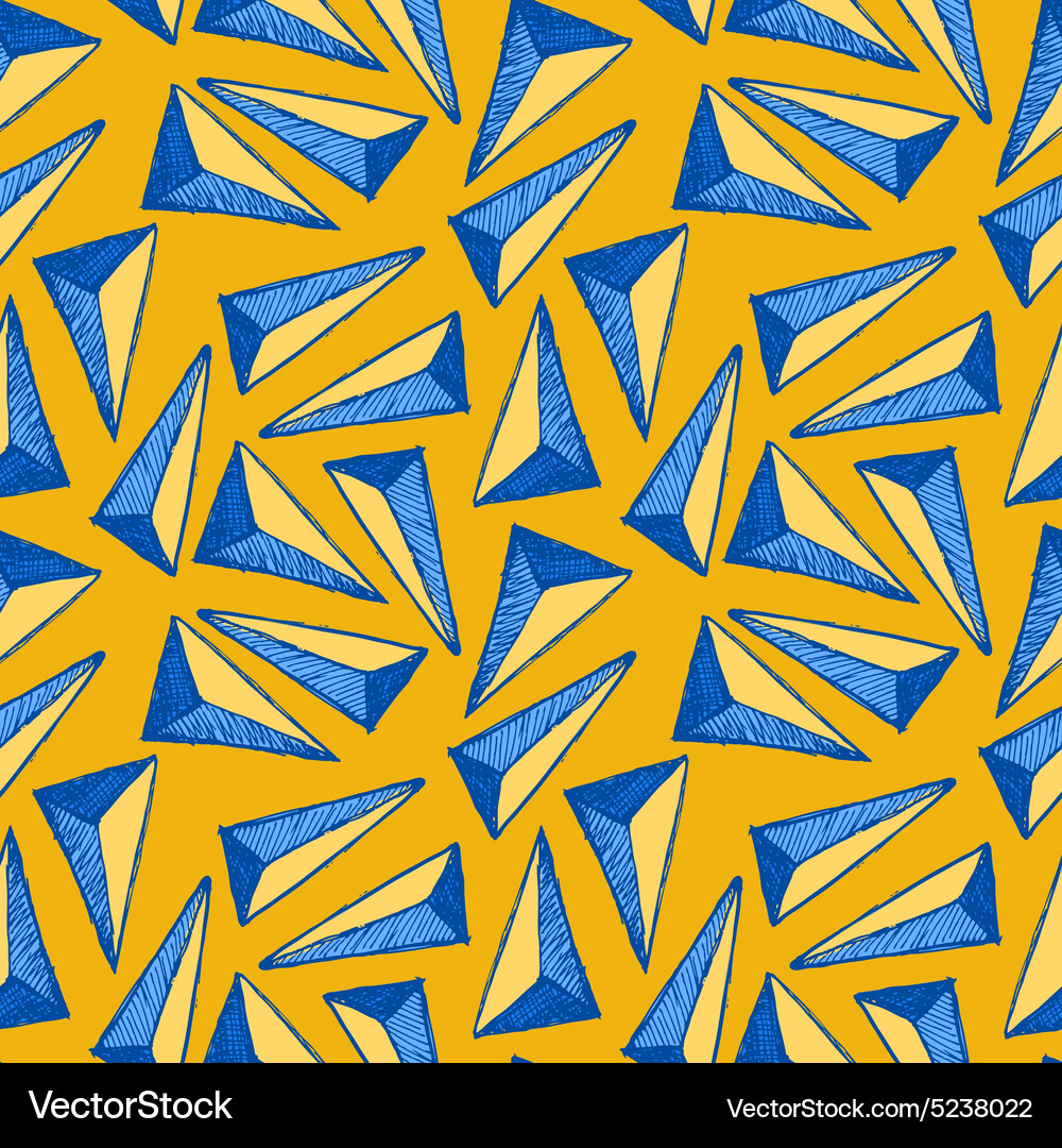 Triangle seamless pattern Vector Image