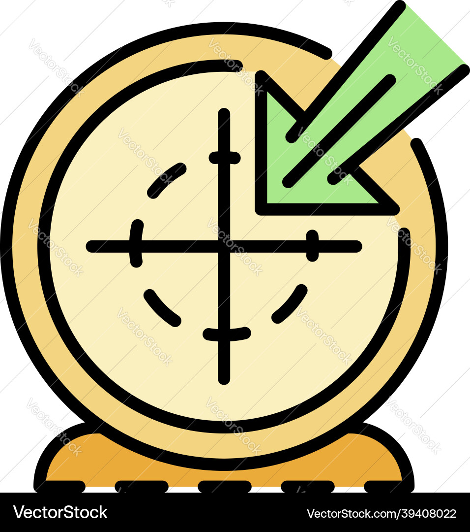 Vlog target icon color outline Vlog target icon color outline Vector Image