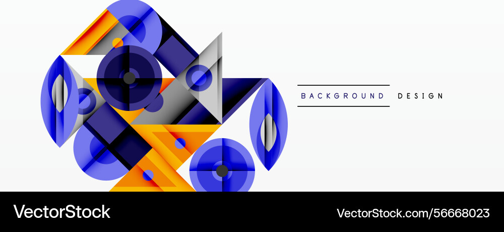 Abstract geometric shapes overlap creating Abstract geometric shapes overlap creating vector image