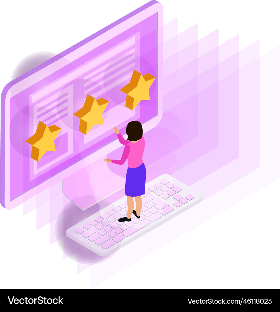 Crm Computer Rating Zusammensetzung Crm Computer Rating Zusammensetzung vektorbild