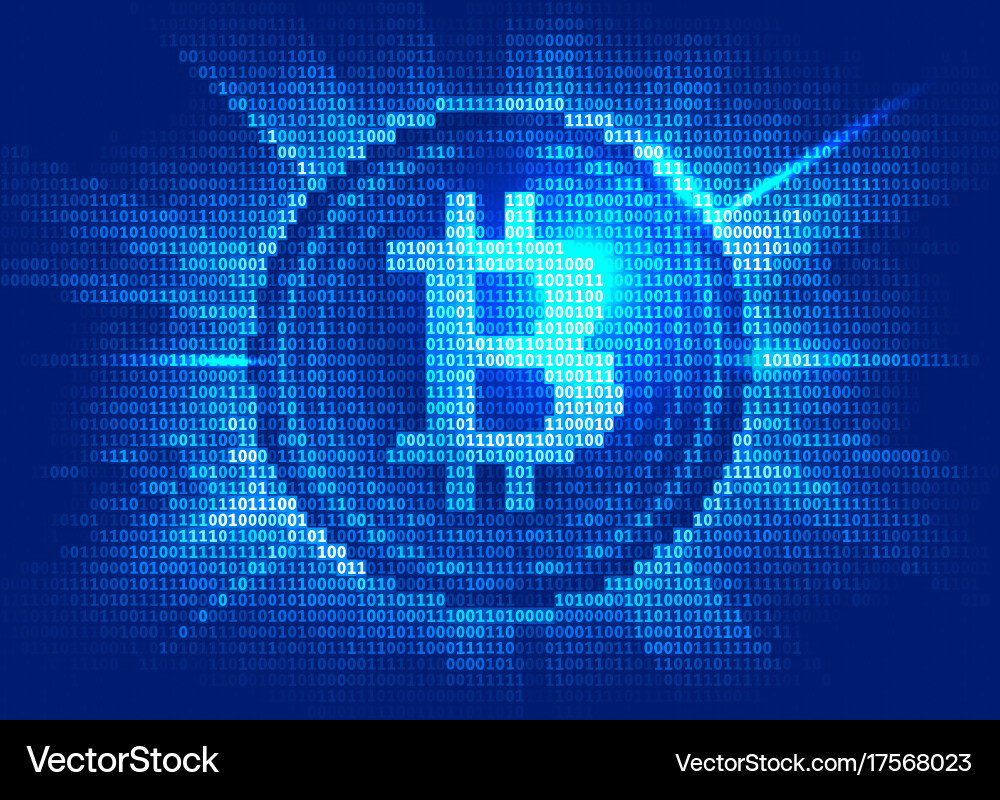Digital Currency & Binary Code vector image