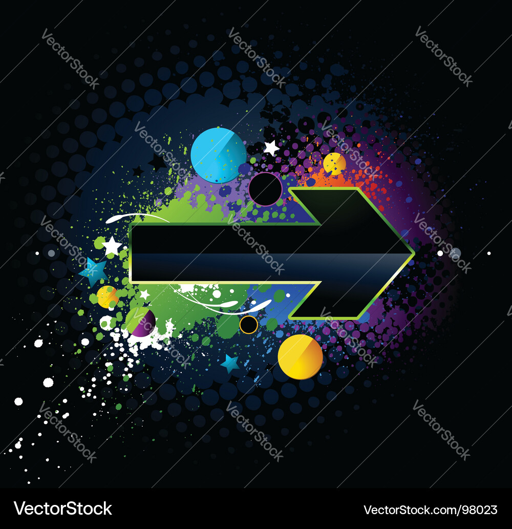 Dynamic Arrow Splash vector image