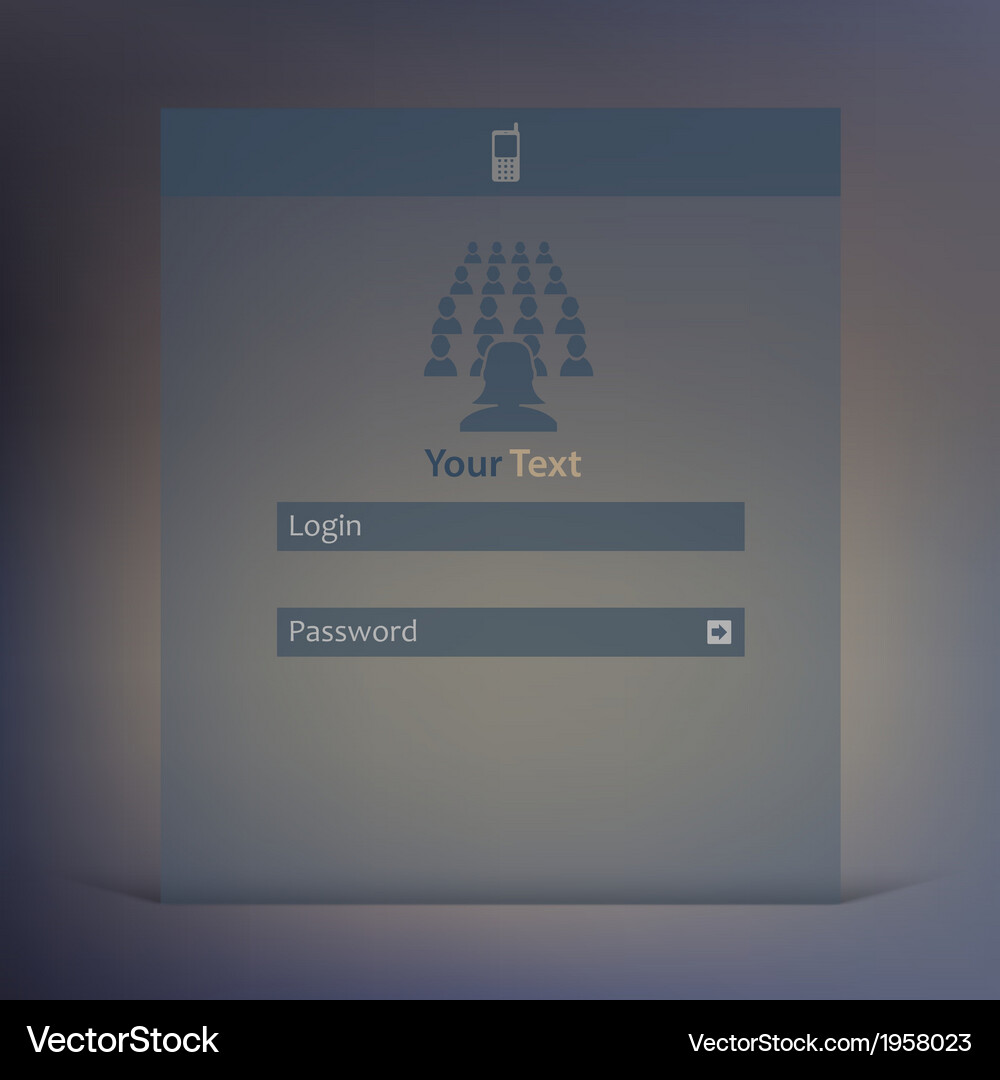 Minimalist UI Elements Vector Image