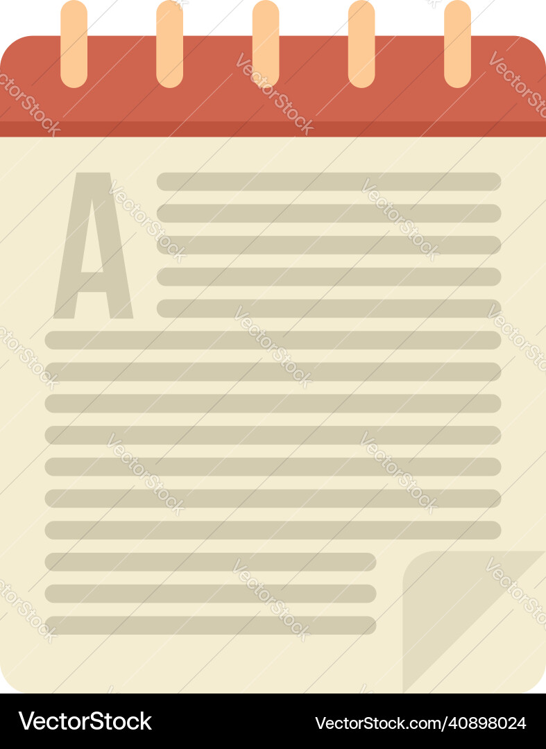 Calendar foreign language icon flat isolated Calendar foreign language icon flat isolated vector image