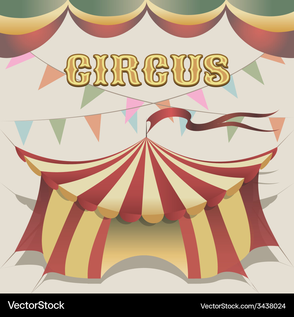 Circus tent Royalty Free Vector Image - VectorStock