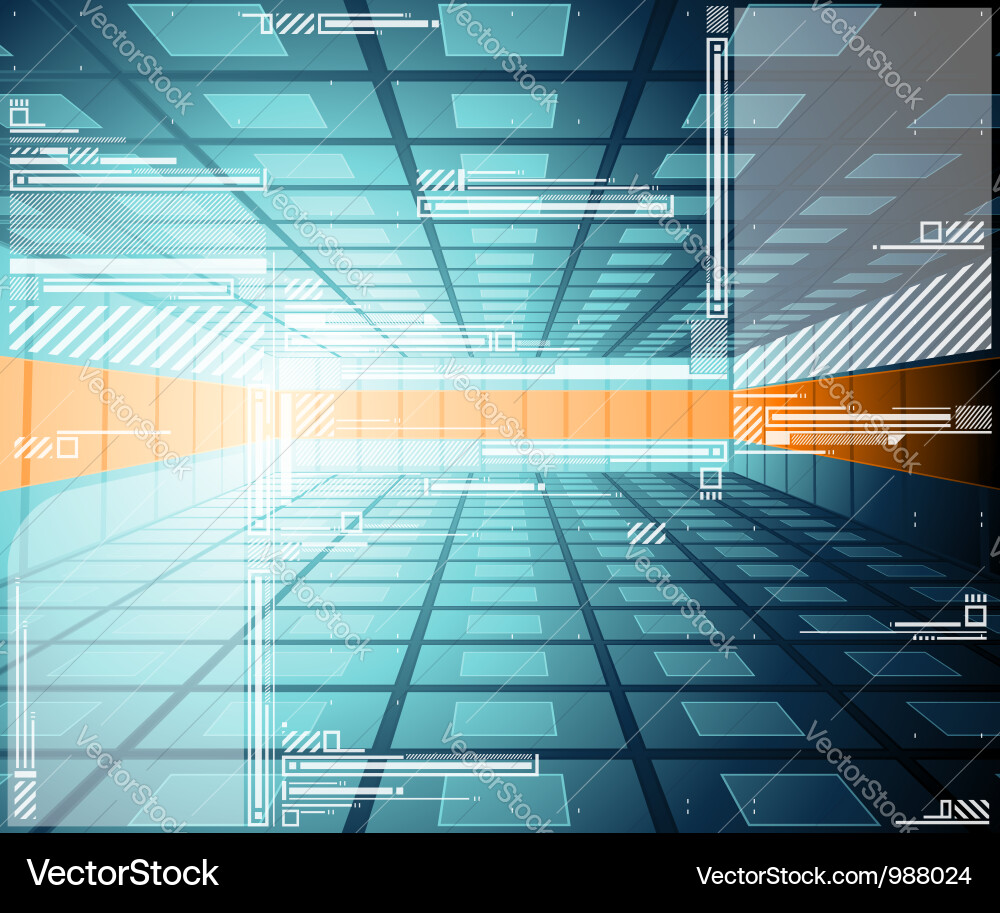 Futuristic Tech Background Vector Image