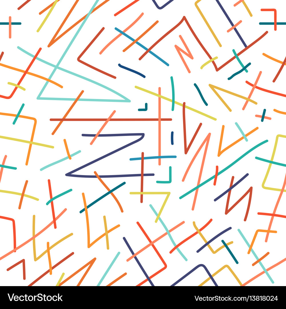 Retro Colorful Line Pattern vector image