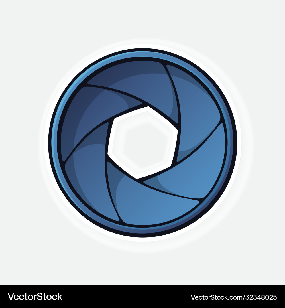 Camera Shutter Aperture Vector Image