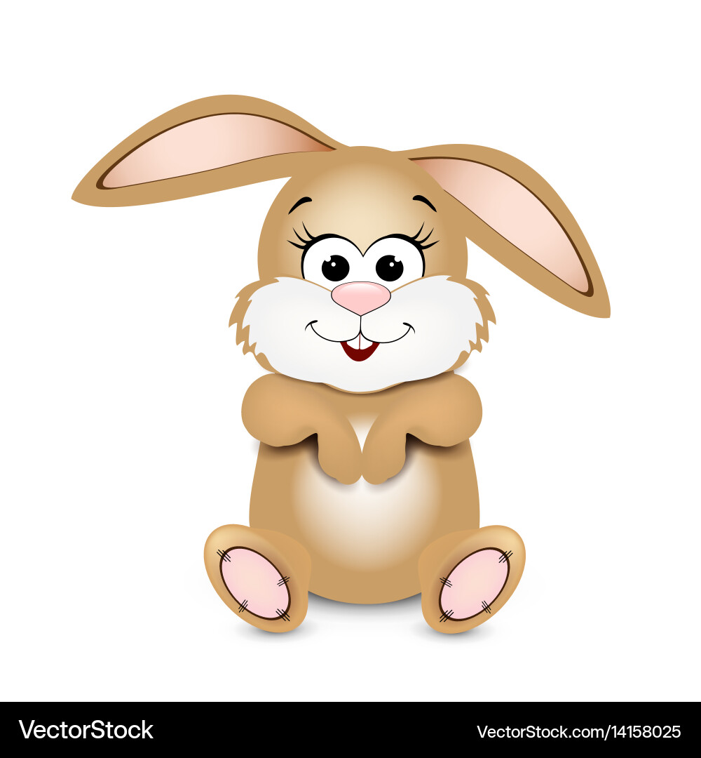 Happy easter bunny Royalty Free Vector Image - VectorStock