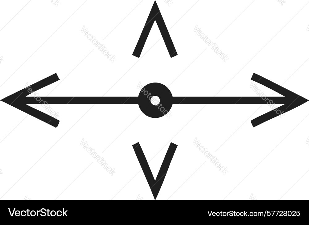 Isometric directional arrow icon for navigation Vector Image