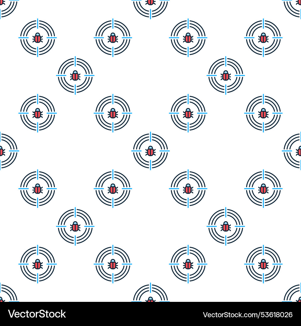 Computer virus in target internet security Computer virus in target internet security vector image