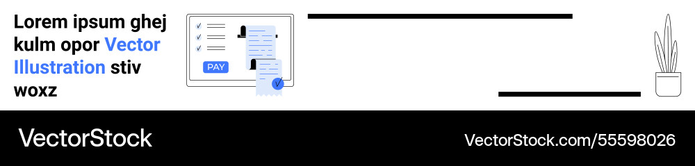 Online form submission and digital interaction Vector Image