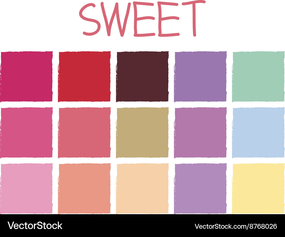 Sweet color tone without code Vector Image
