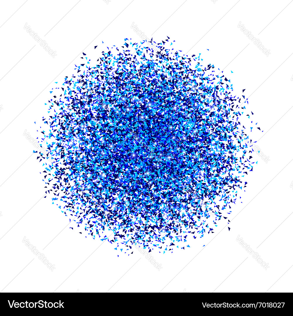 Abstract explosion with polygonal particles vector image