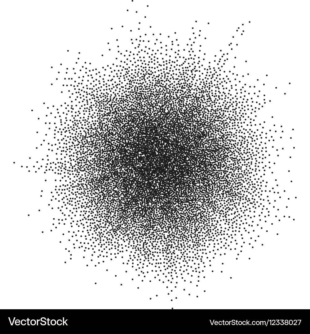 Exploding Dot Burst Vector Image