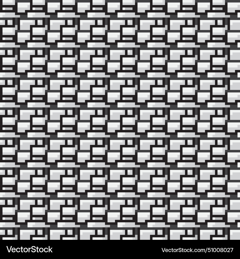 Pixel art style pattern 01 vector image