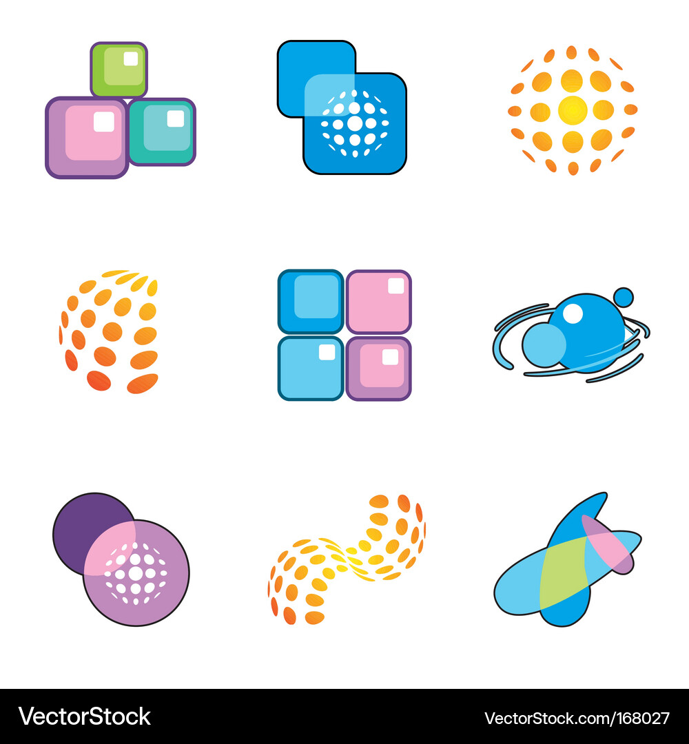 Set of design elements Vector Image
