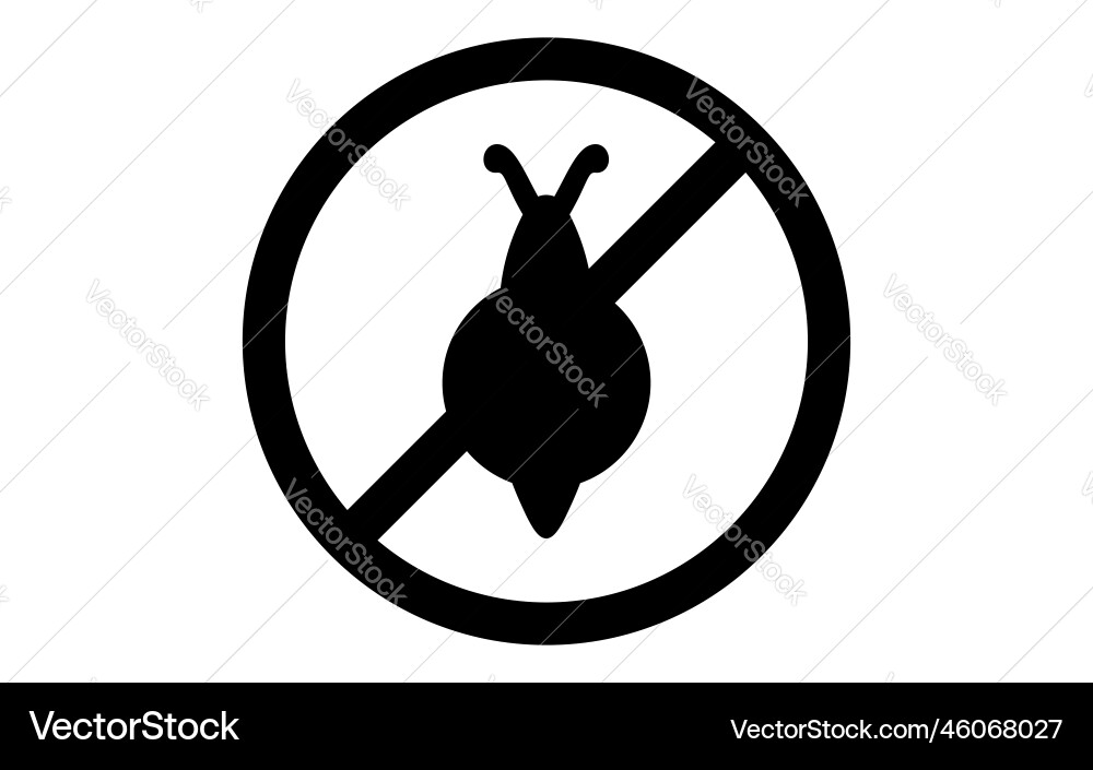 Snail a simple icon for exterminating pests Vector Image