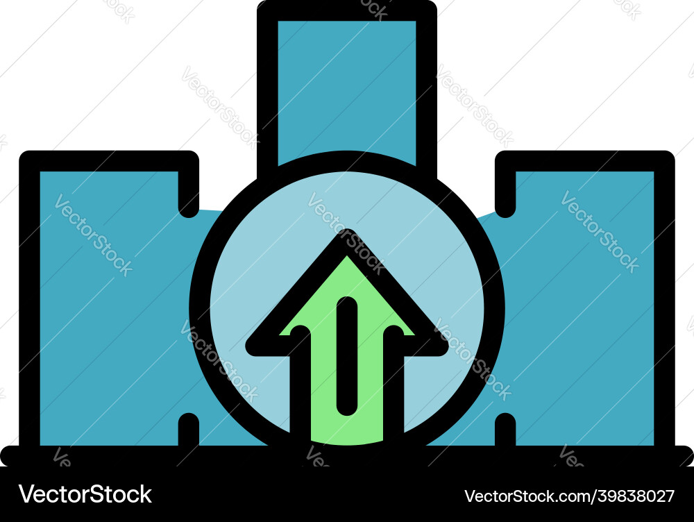 Startup loading icon color outline Startup loading icon color outline Vector Image