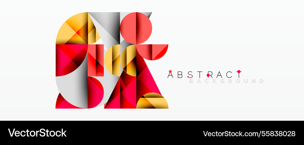 Abstract geometric design with intersecting Vector Image
