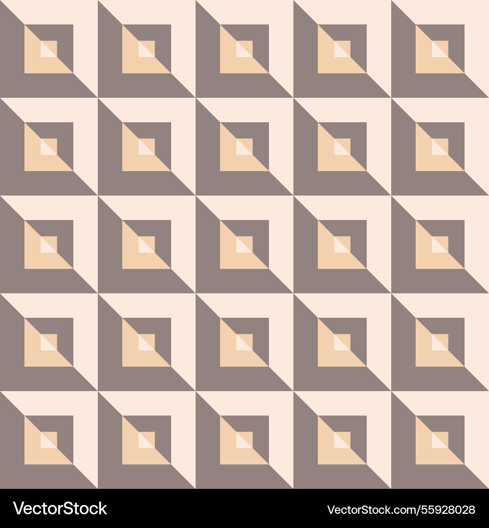 Geometric pattern creating optical illusion vector image