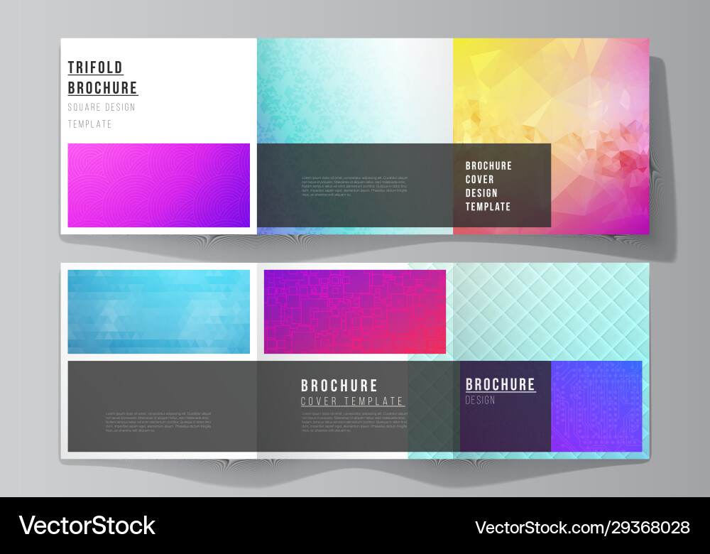Minimal editable layout square Vector Image