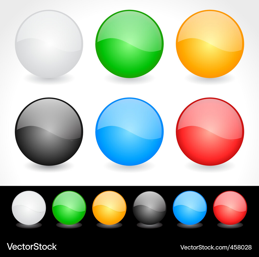 Modern Button Set Vector Image