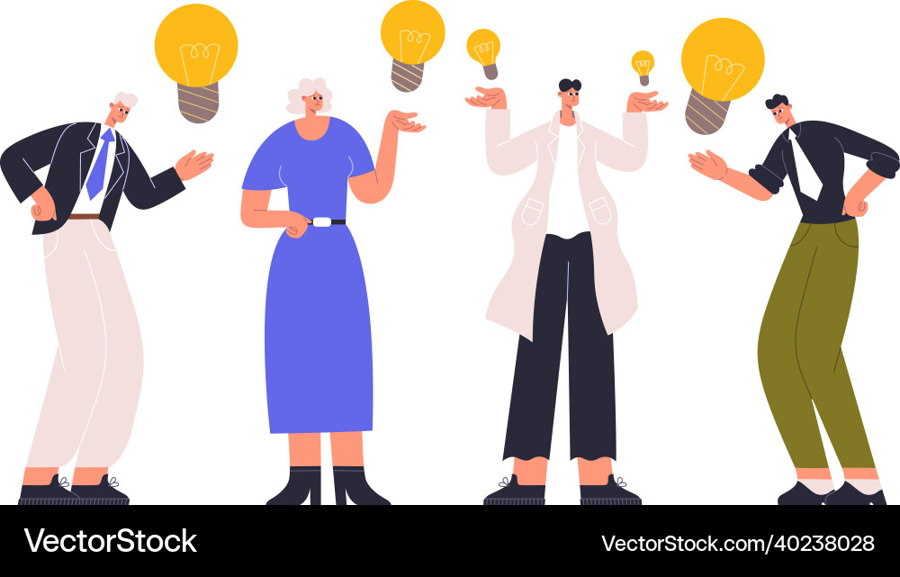 People have idea good sharing vector image