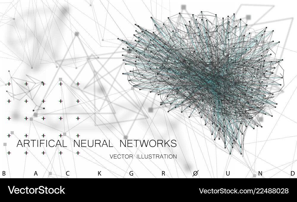 Quantum Data Network vector image