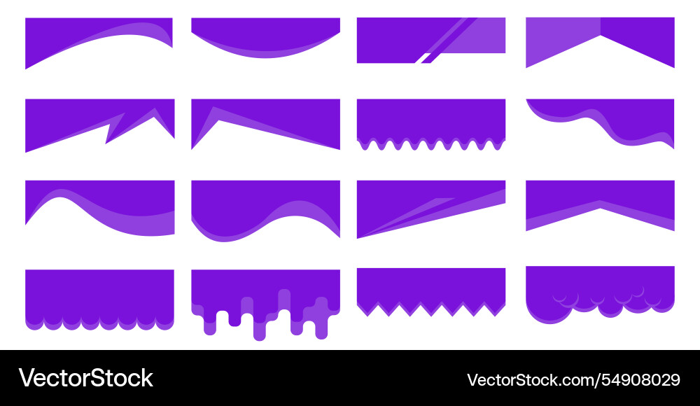 Abstract border shapes for banner design Abstract border shapes for banner design vector image