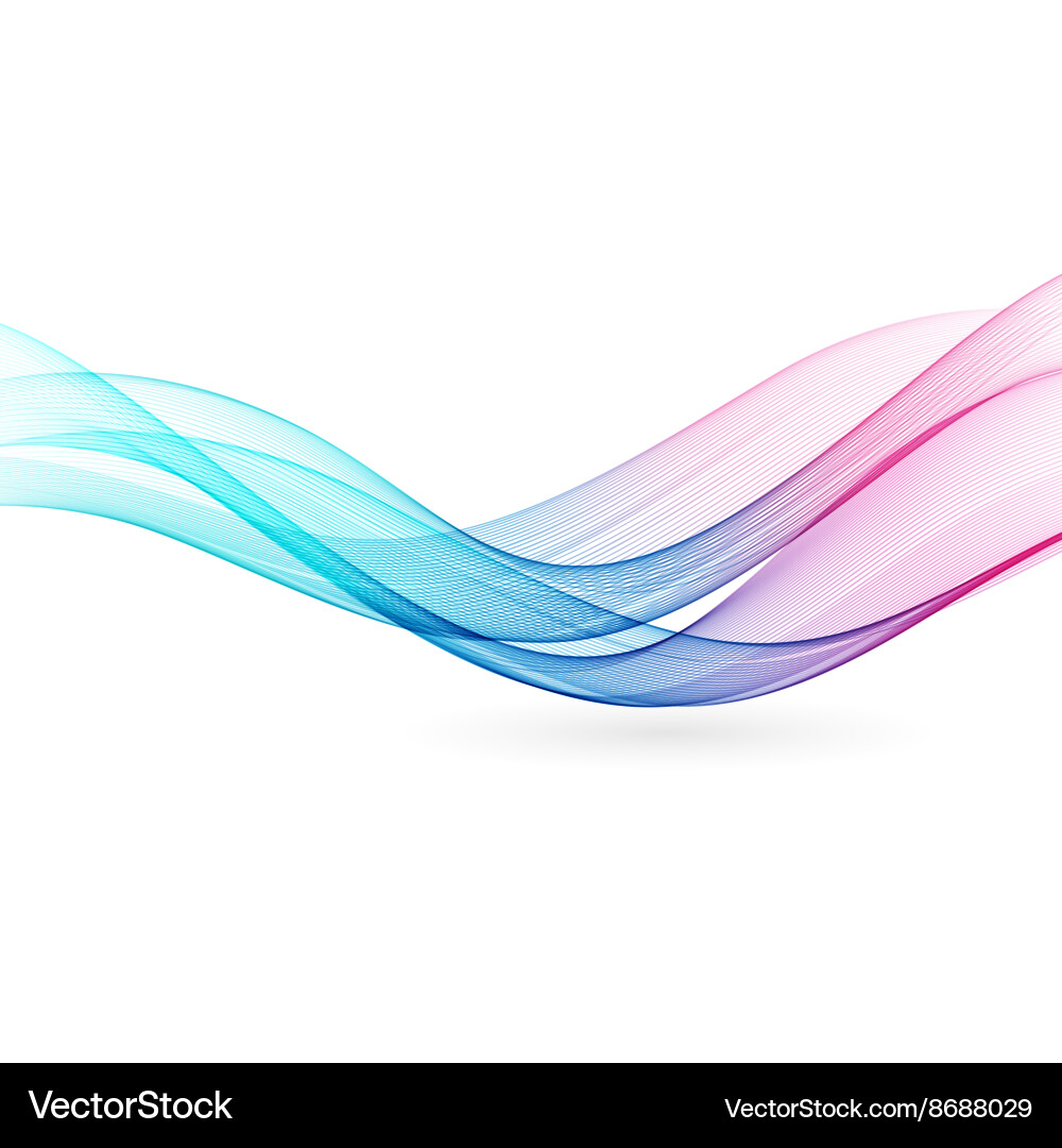 Abstract Color Wave Vector Image