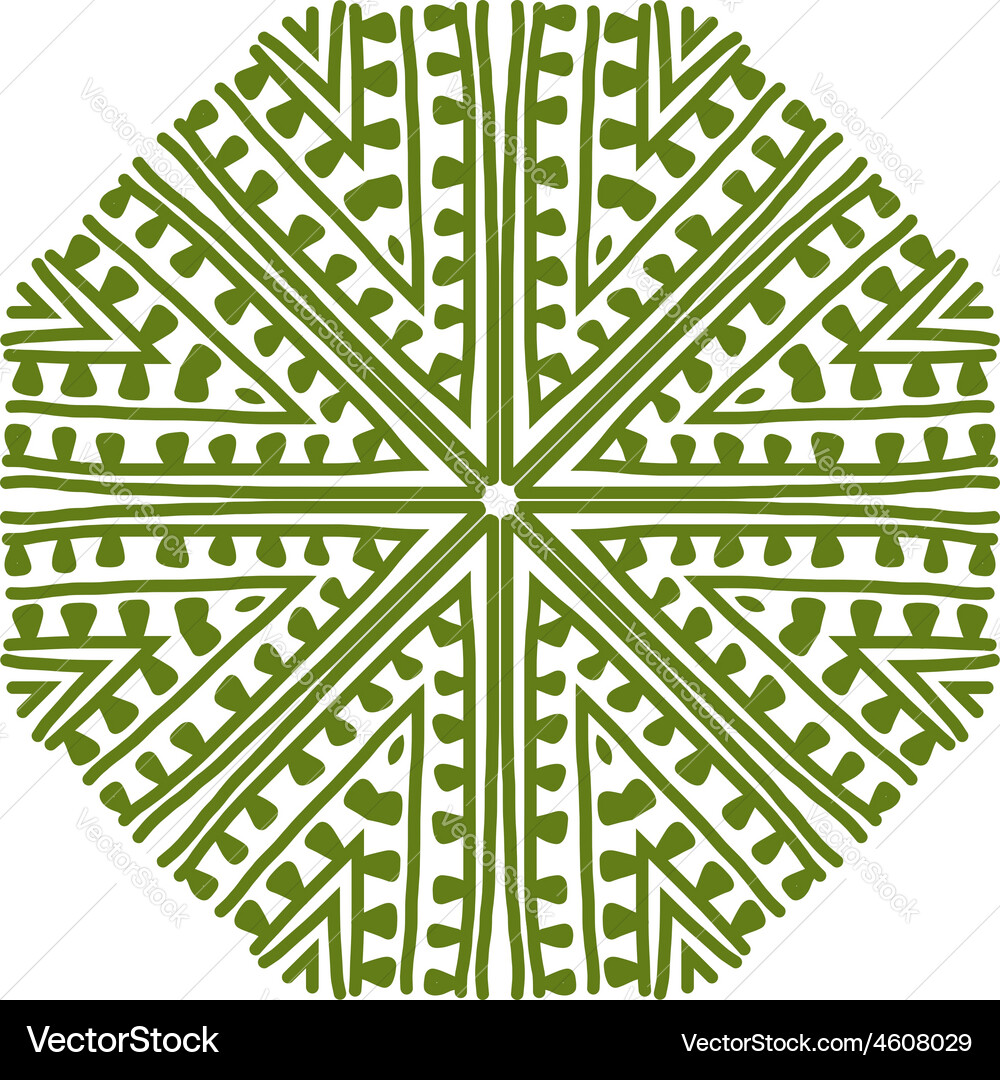 Abstract green circle pattern for your design Vector Image