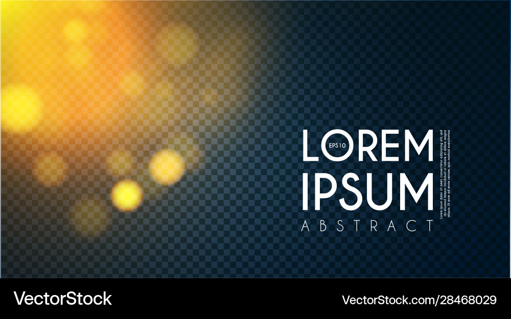 Bokeh effect on transparent background shining Bokeh effect on transparent background shining vector image