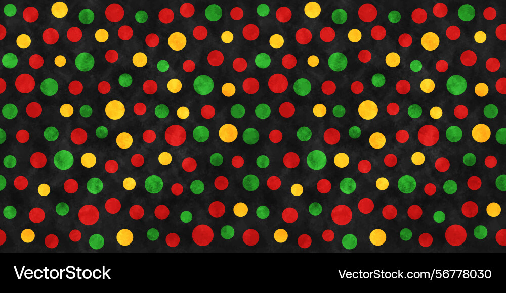 Juneteenth seamless pattern with color dots Vector Image