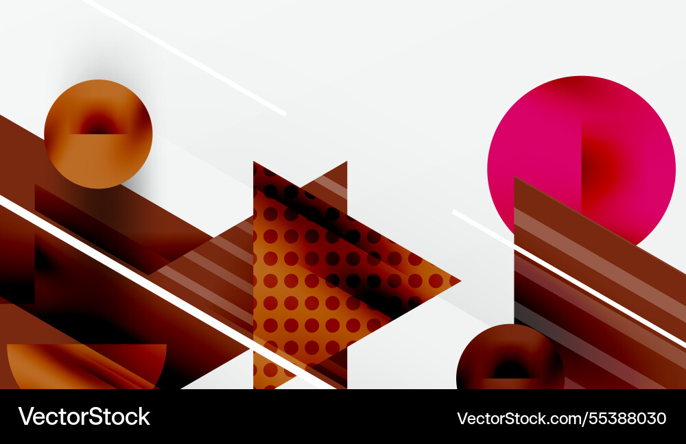 Sleek abstract background - layered triangles Vector Image