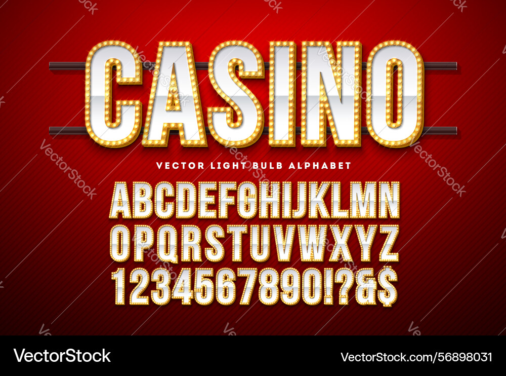 3d alphabet font with frame box and shadow 3d alphabet font with frame box and shadow vector image