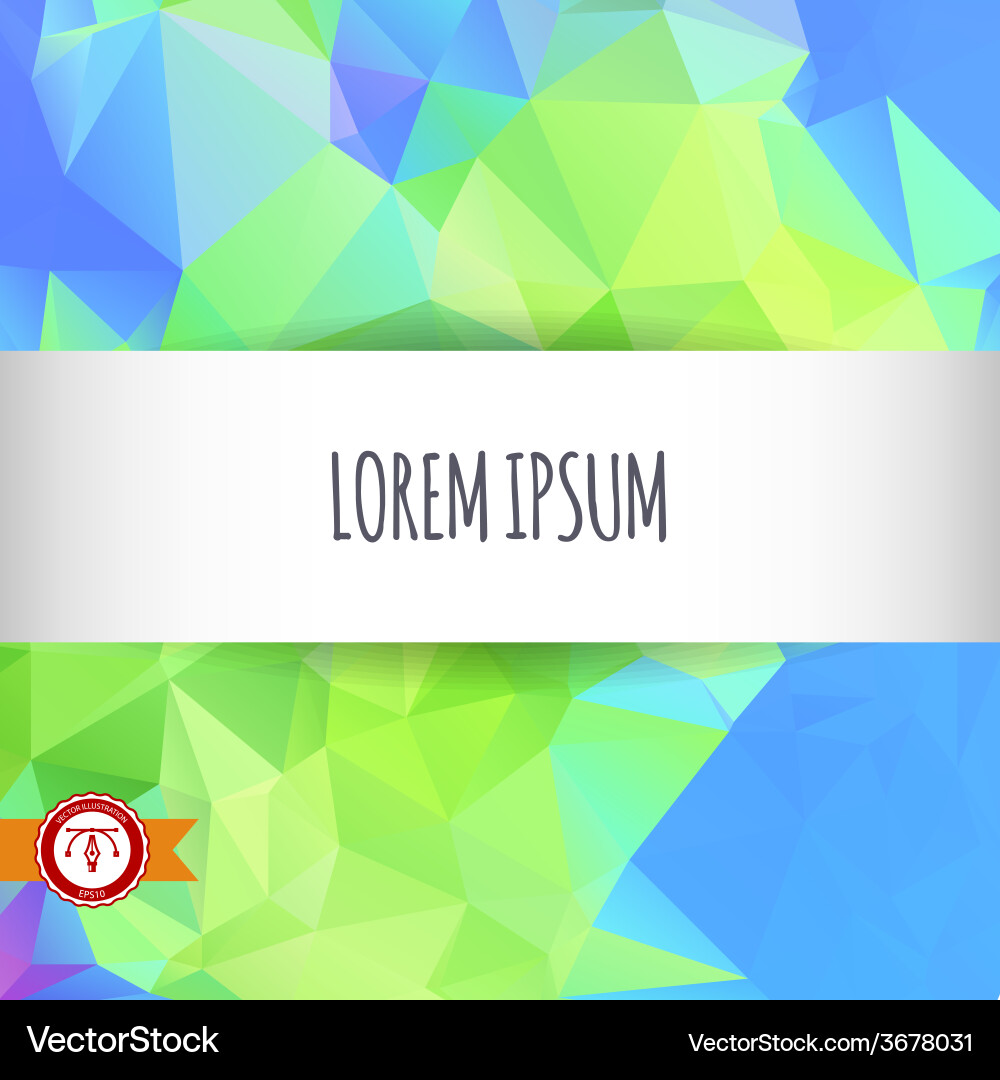 Abstract colorful triangles background vector image