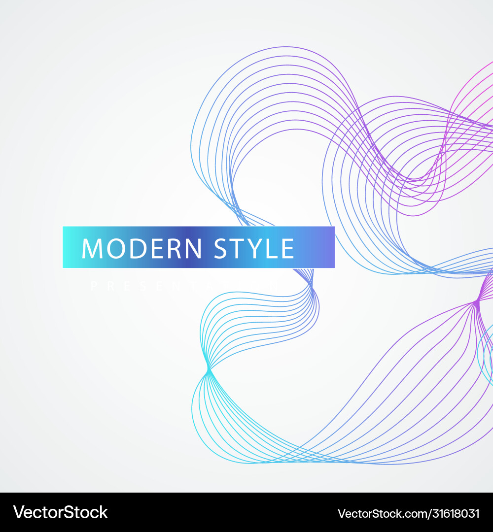 Abstract design element connect lines Vector Image