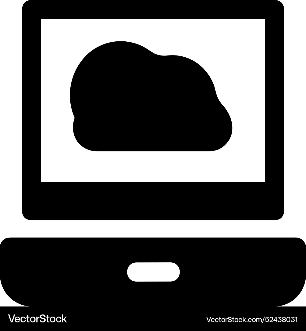 Cloud storage icon symbol image of the database Cloud storage icon symbol image of the database Vector Image