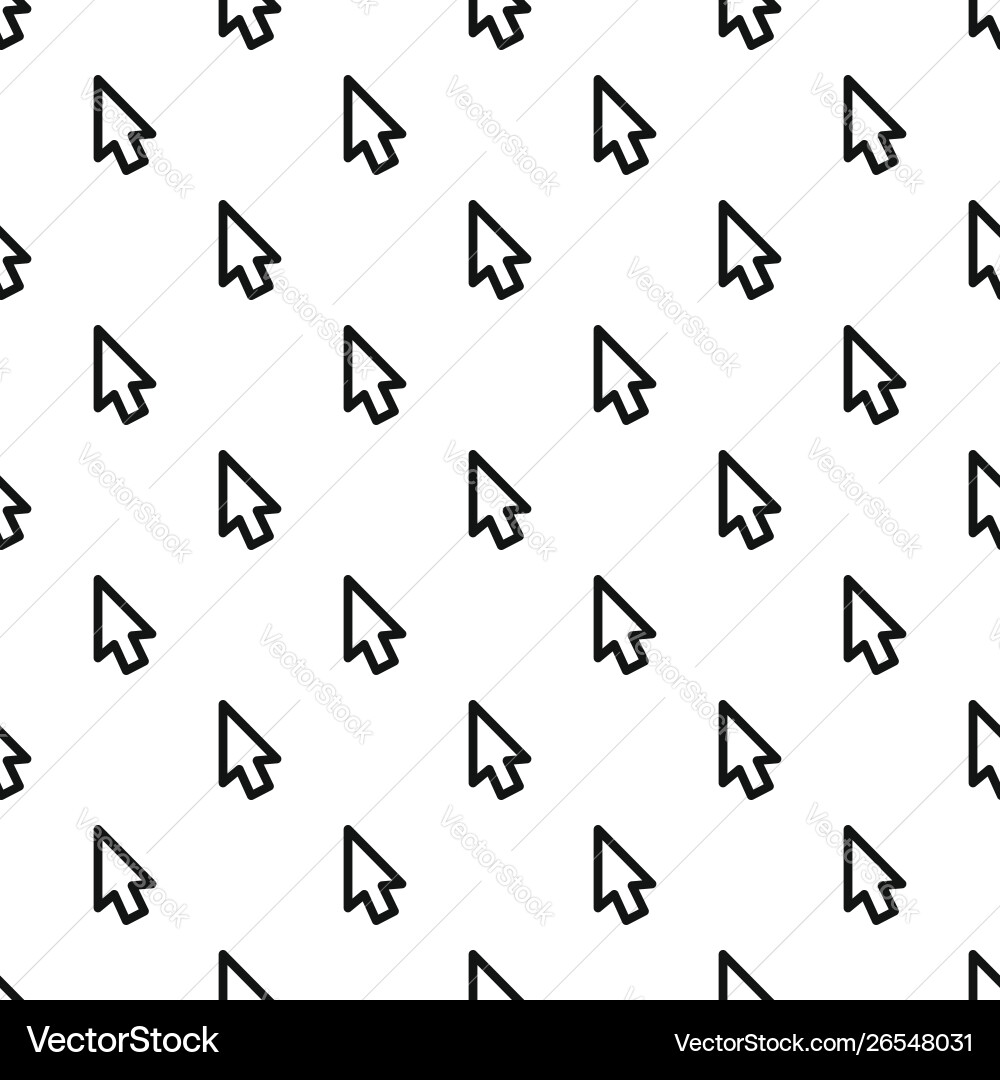 Cursor retro element pattern seamless Cursor retro element pattern seamless vector image
