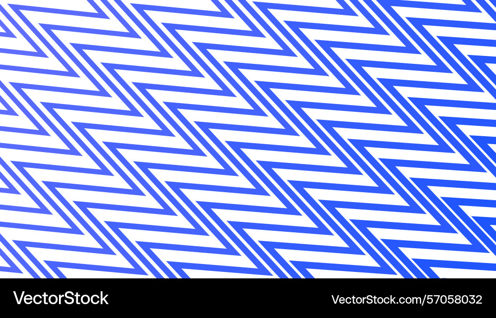 Blue zig zag stripes line pattern abstract Vector Image