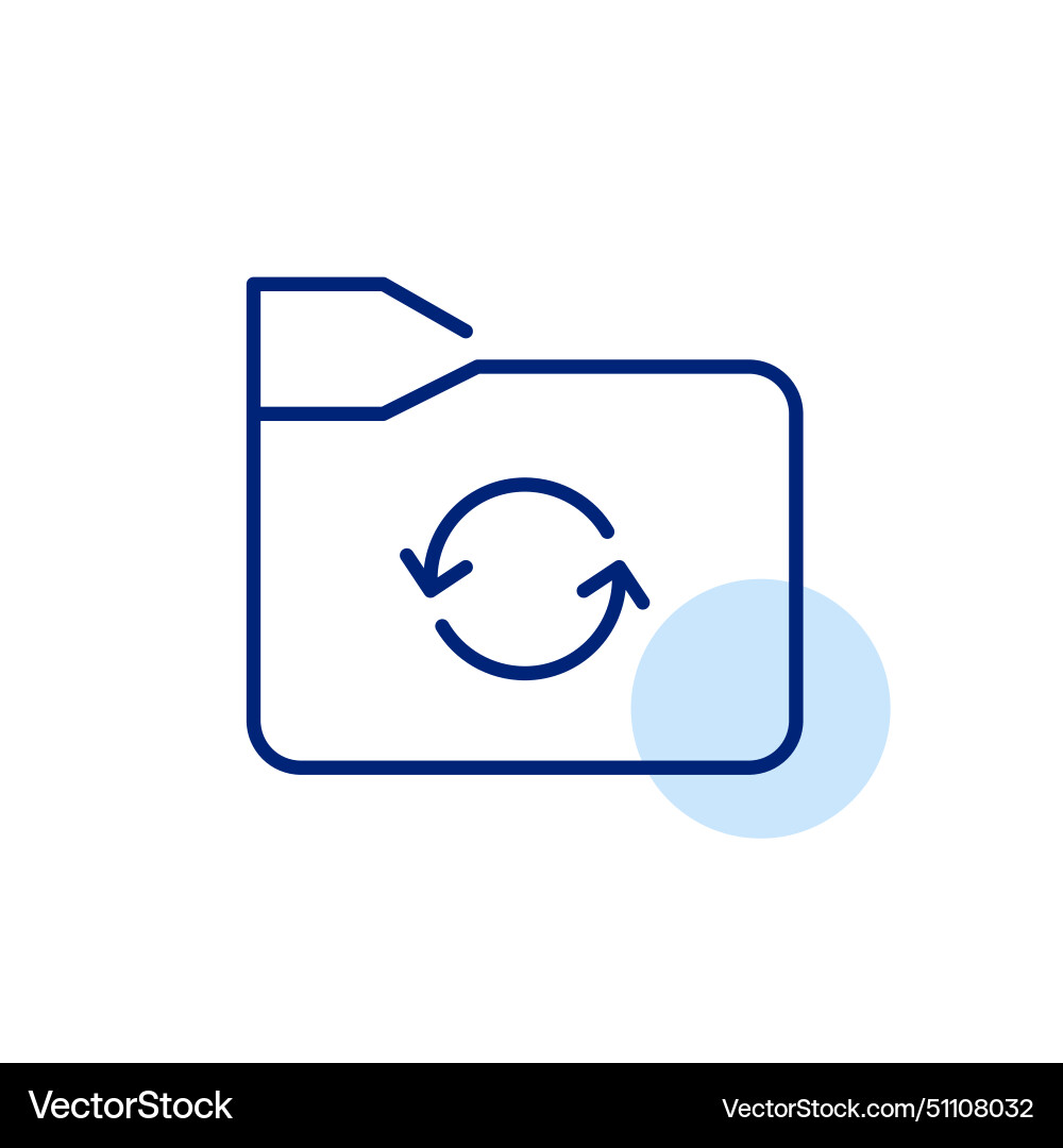 File folder and renew arrows seamless data File folder and renew arrows seamless data vector image