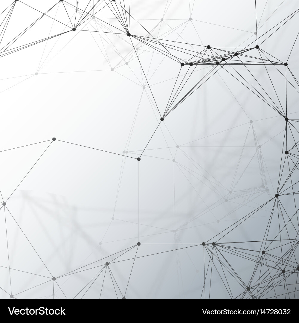 Molecular Network Pattern Vector Image