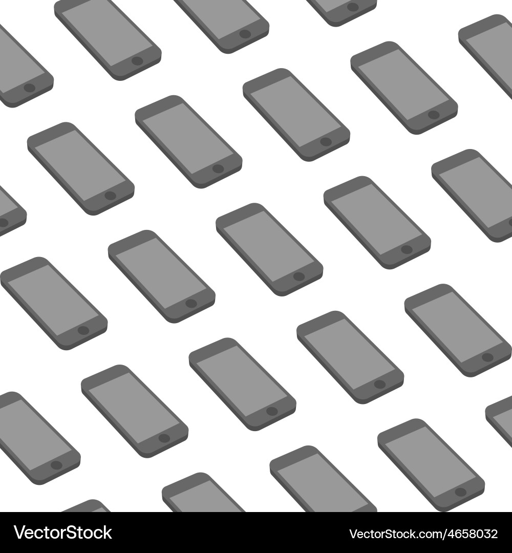 Seamless pattern with repeating smart phone Vector Image