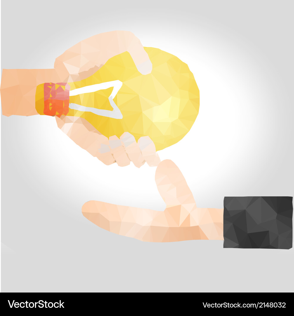 Solution idea concept vector image